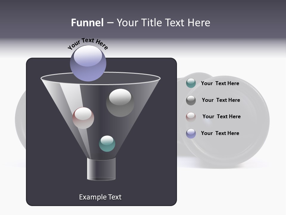 Black Binoculars On White Background. PowerPoint Template