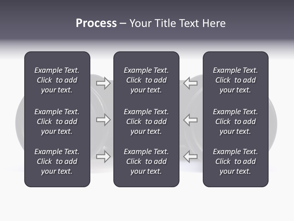 Black Binoculars On White Background. PowerPoint Template