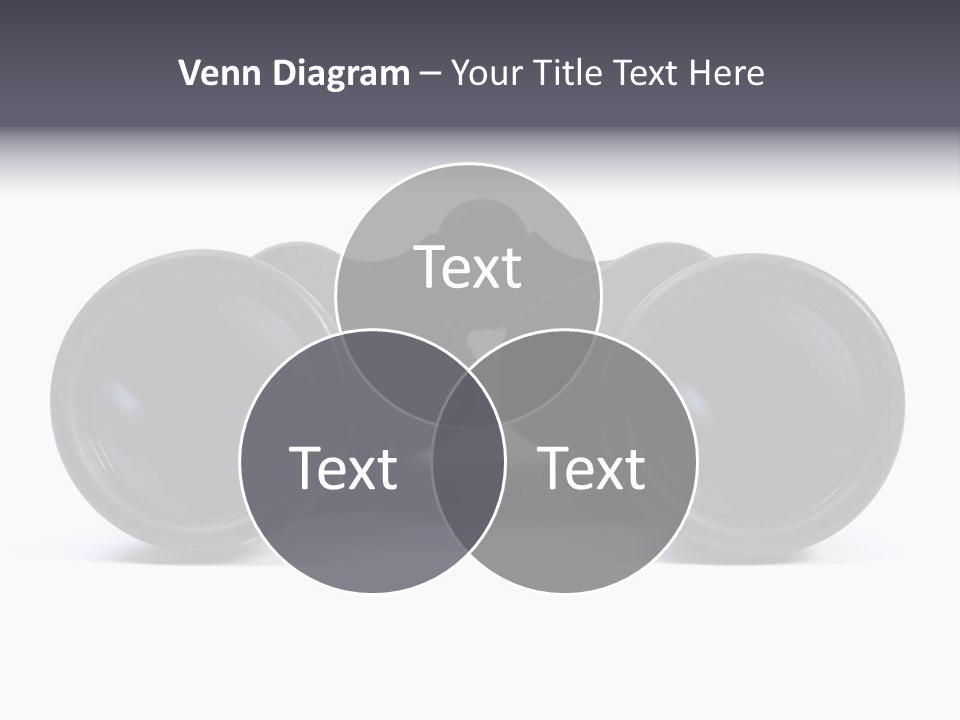 Black Binoculars On White Background. PowerPoint Template