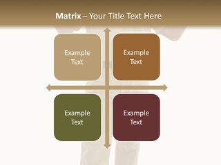 Casual Senior Man Talking To The Viewer; Isolated On White PowerPoint Template