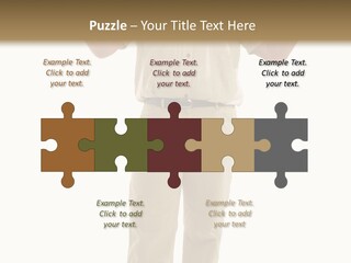 Casual Senior Man Talking To The Viewer; Isolated On White PowerPoint Template