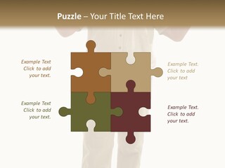 Casual Senior Man Talking To The Viewer; Isolated On White PowerPoint Template