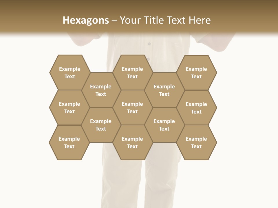 Casual Senior Man Talking To The Viewer; Isolated On White PowerPoint Template