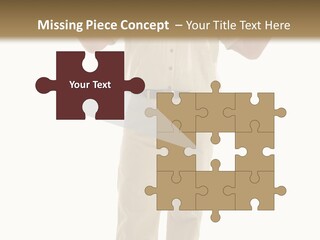 Casual Senior Man Talking To The Viewer; Isolated On White PowerPoint Template