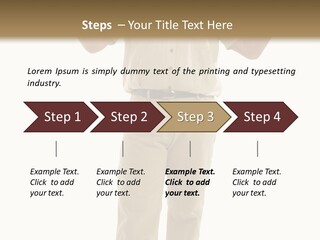 Casual Senior Man Talking To The Viewer; Isolated On White PowerPoint Template