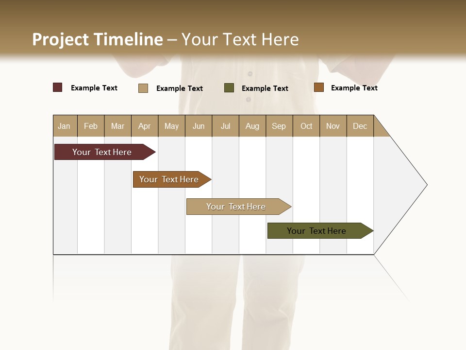 Casual Senior Man Talking To The Viewer; Isolated On White PowerPoint Template