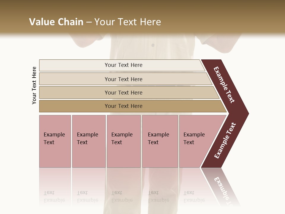 Casual Senior Man Talking To The Viewer; Isolated On White PowerPoint Template