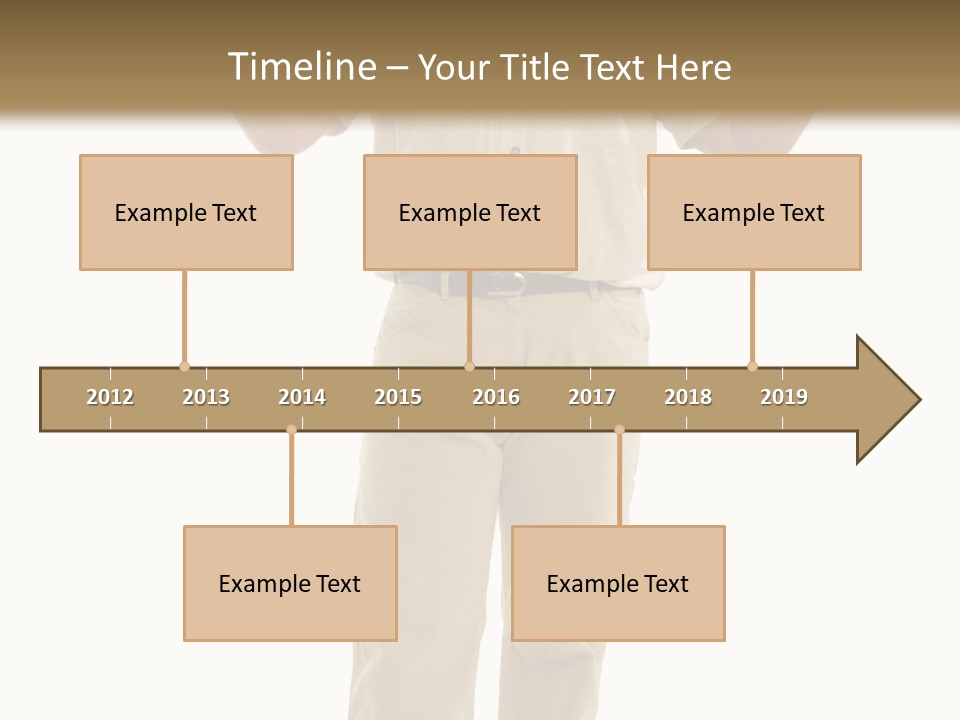 Casual Senior Man Talking To The Viewer; Isolated On White PowerPoint Template