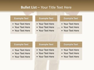 Casual Senior Man Talking To The Viewer; Isolated On White PowerPoint Template