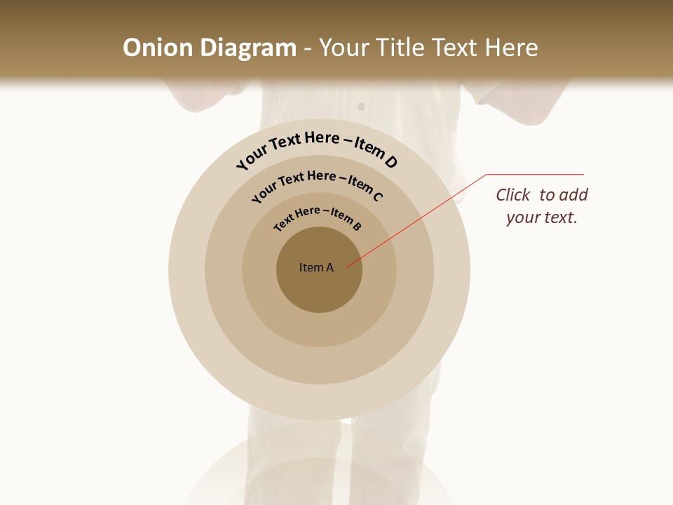 Casual Senior Man Talking To The Viewer; Isolated On White PowerPoint Template