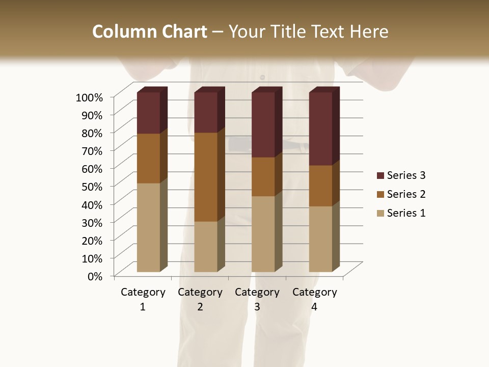 Casual Senior Man Talking To The Viewer; Isolated On White PowerPoint Template