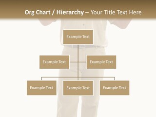 Casual Senior Man Talking To The Viewer; Isolated On White PowerPoint Template