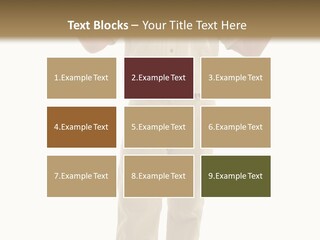 Casual Senior Man Talking To The Viewer; Isolated On White PowerPoint Template