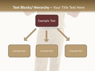 Casual Senior Man Talking To The Viewer; Isolated On White PowerPoint Template