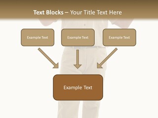 Casual Senior Man Talking To The Viewer; Isolated On White PowerPoint Template