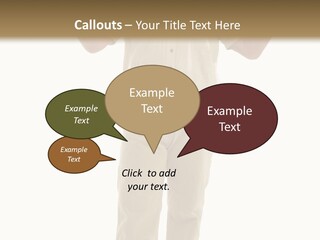 Casual Senior Man Talking To The Viewer; Isolated On White PowerPoint Template