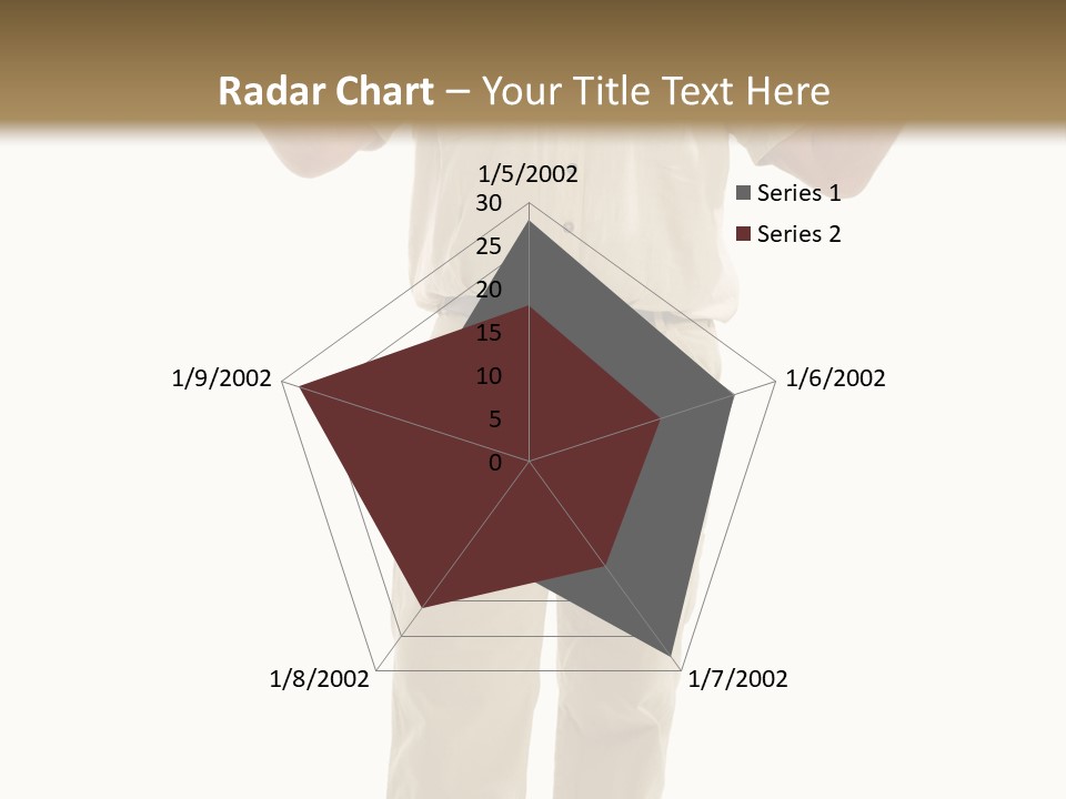 Casual Senior Man Talking To The Viewer; Isolated On White PowerPoint Template
