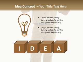 Casual Senior Man Talking To The Viewer; Isolated On White PowerPoint Template