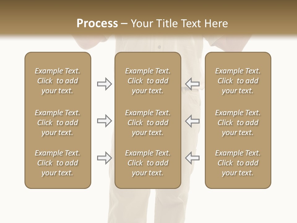Casual Senior Man Talking To The Viewer; Isolated On White PowerPoint Template