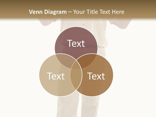 Casual Senior Man Talking To The Viewer; Isolated On White PowerPoint Template