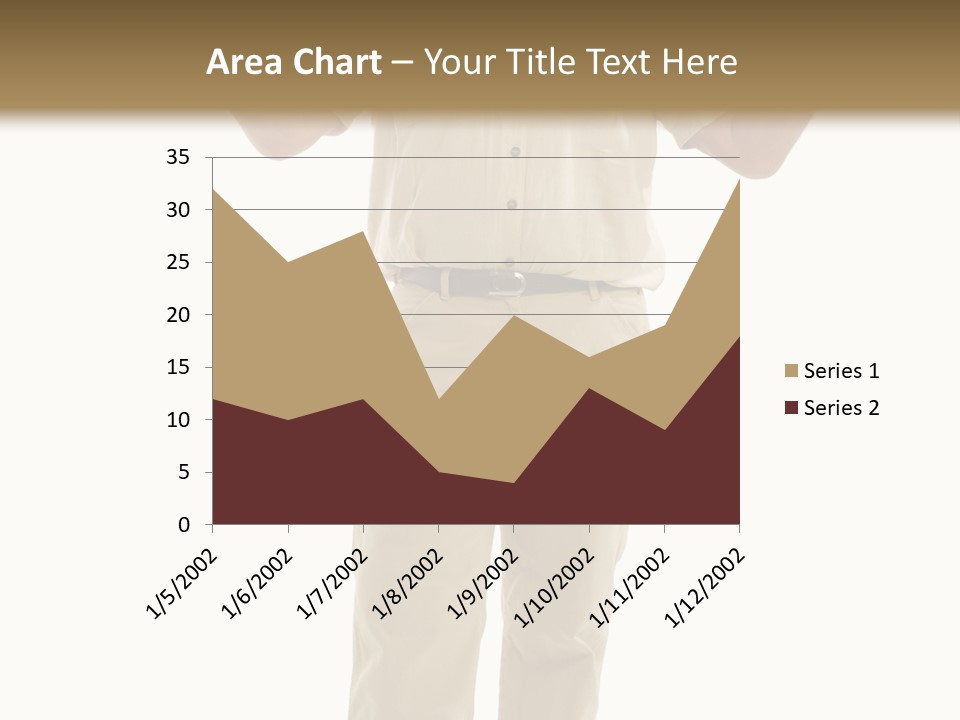Casual Senior Man Talking To The Viewer; Isolated On White PowerPoint Template