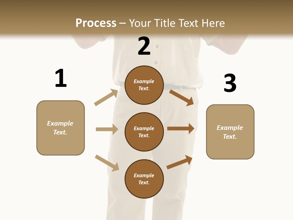 Casual Senior Man Talking To The Viewer; Isolated On White PowerPoint Template