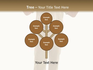 Casual Senior Man Talking To The Viewer; Isolated On White PowerPoint Template