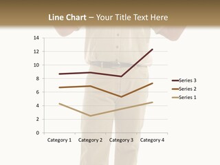 Casual Senior Man Talking To The Viewer; Isolated On White PowerPoint Template