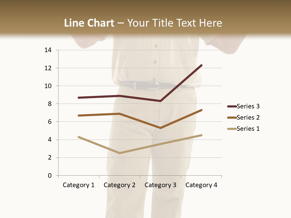 Casual Senior Man Talking To The Viewer; Isolated On White PowerPoint Template