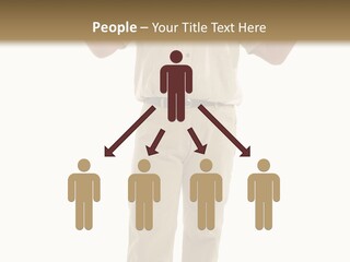 Casual Senior Man Talking To The Viewer; Isolated On White PowerPoint Template