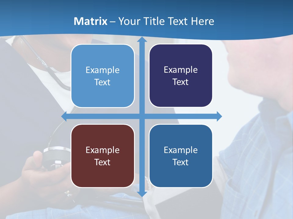 Man Having His Blood Pressure Checked By A Nurse PowerPoint Template
