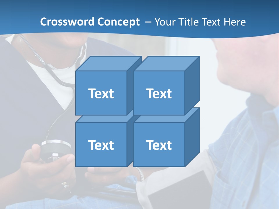 Man Having His Blood Pressure Checked By A Nurse PowerPoint Template
