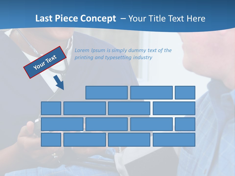 Man Having His Blood Pressure Checked By A Nurse PowerPoint Template