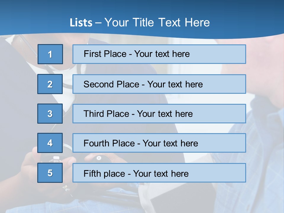 Man Having His Blood Pressure Checked By A Nurse PowerPoint Template
