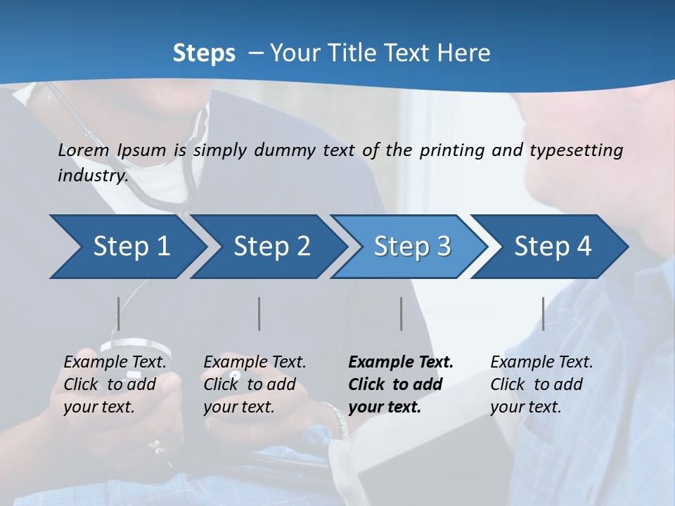 Man Having His Blood Pressure Checked By A Nurse PowerPoint Template