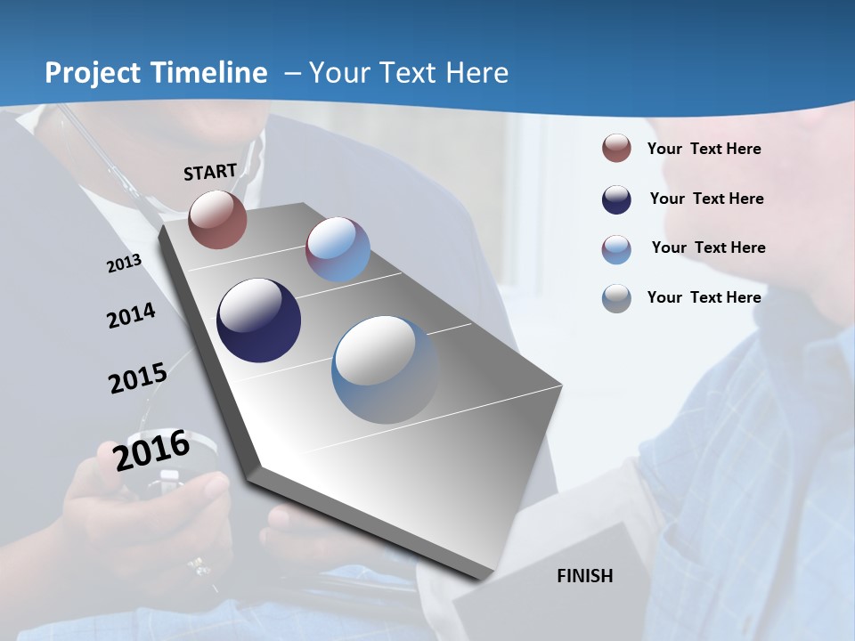 Man Having His Blood Pressure Checked By A Nurse PowerPoint Template