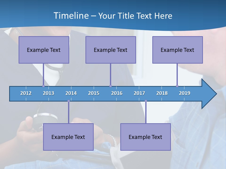 Man Having His Blood Pressure Checked By A Nurse PowerPoint Template
