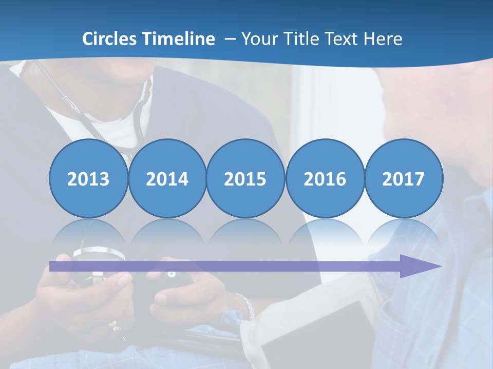 Man Having His Blood Pressure Checked By A Nurse PowerPoint Template