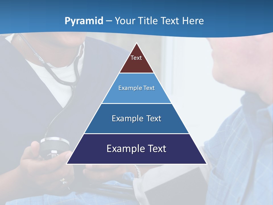 Man Having His Blood Pressure Checked By A Nurse PowerPoint Template