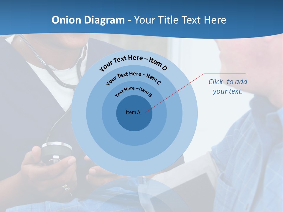 Man Having His Blood Pressure Checked By A Nurse PowerPoint Template