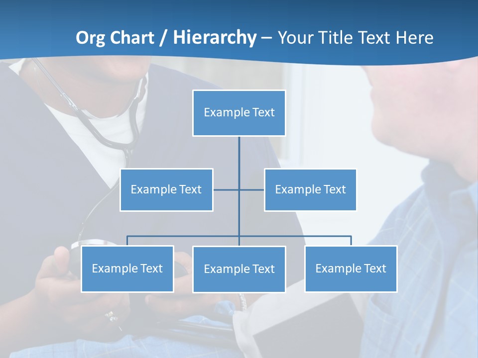 Man Having His Blood Pressure Checked By A Nurse PowerPoint Template