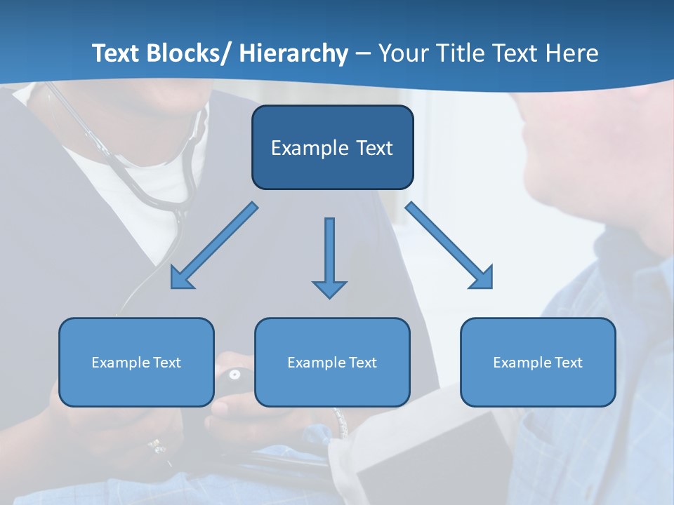 Man Having His Blood Pressure Checked By A Nurse PowerPoint Template