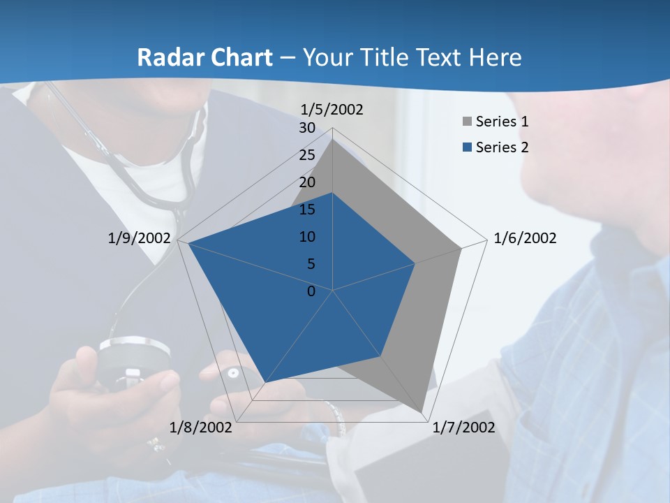 Man Having His Blood Pressure Checked By A Nurse PowerPoint Template
