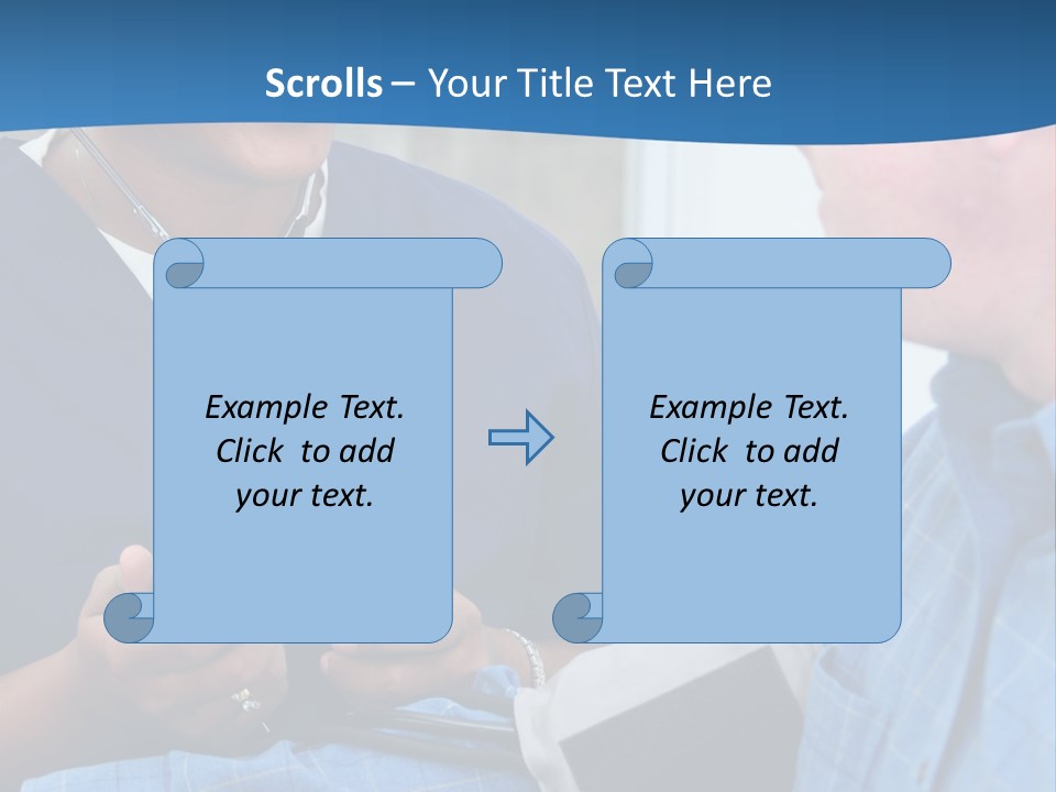 Man Having His Blood Pressure Checked By A Nurse PowerPoint Template