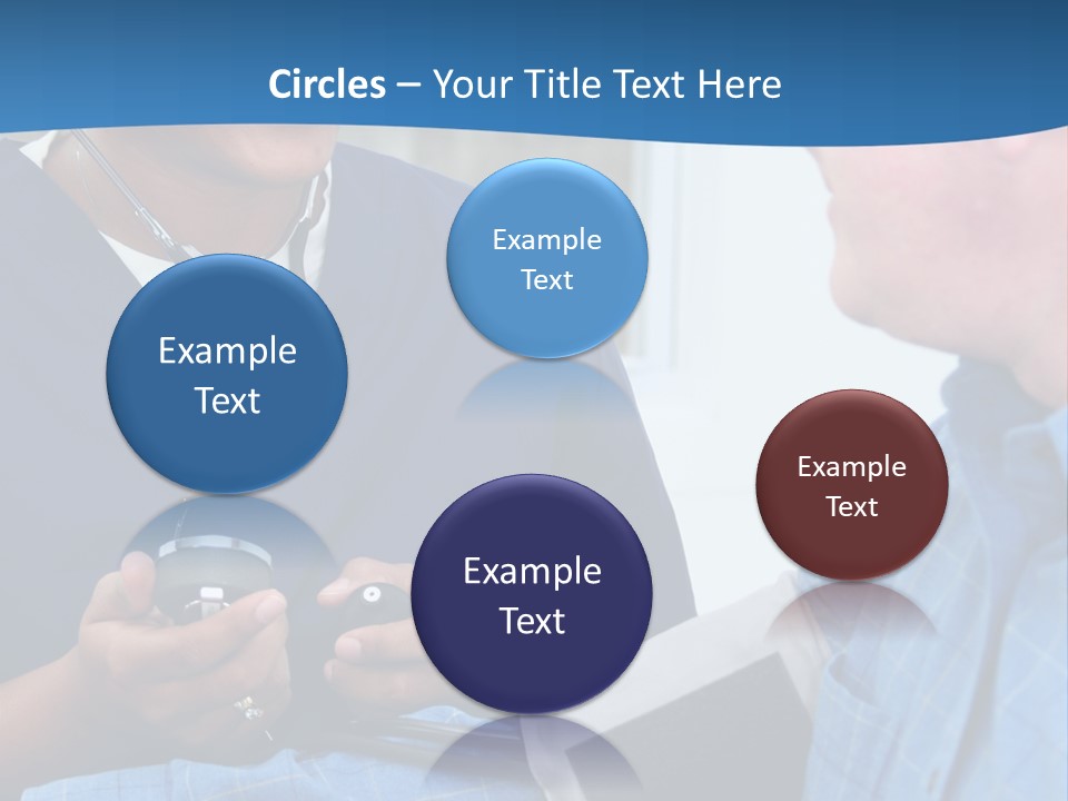 Man Having His Blood Pressure Checked By A Nurse PowerPoint Template