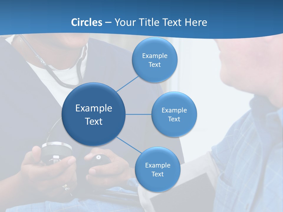 Man Having His Blood Pressure Checked By A Nurse PowerPoint Template