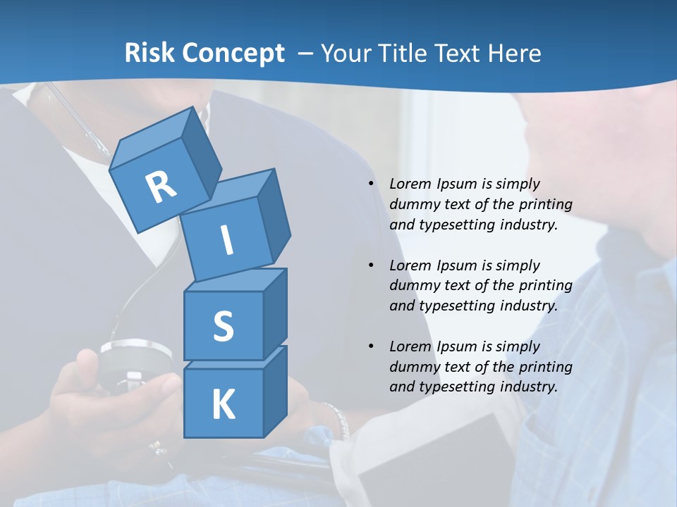 Man Having His Blood Pressure Checked By A Nurse PowerPoint Template
