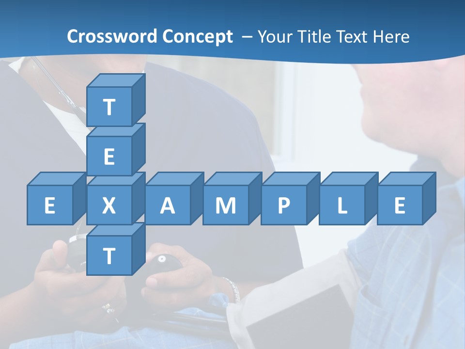 Man Having His Blood Pressure Checked By A Nurse PowerPoint Template