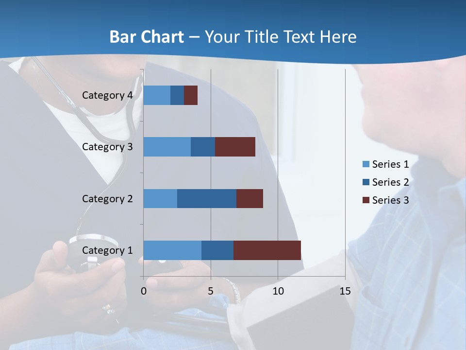 Man Having His Blood Pressure Checked By A Nurse PowerPoint Template