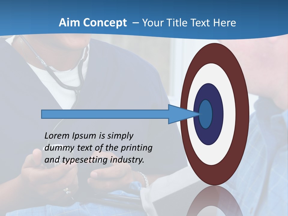 Man Having His Blood Pressure Checked By A Nurse PowerPoint Template